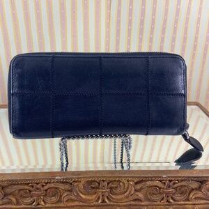 Co-Lab Black Leather Patchwork Wallet